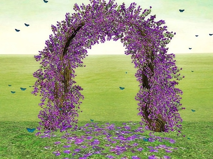 Arch foliage trunk Bugainville roxo 1.1