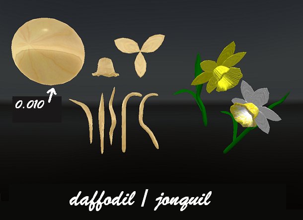 *Diesel Magic*daffodil / jonquil set sculpted maps