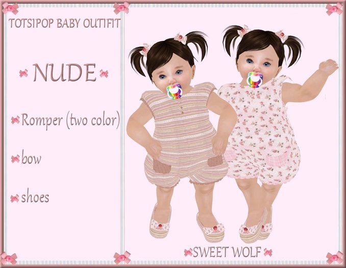 TOTSIPOP OUTFIT/ROMPER/NUDE