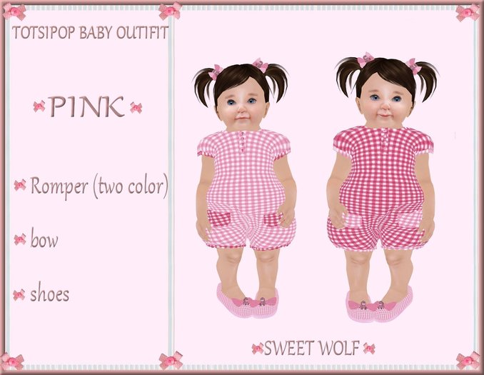 TOTSIPOP OUTFIT/ROMPER/PINK