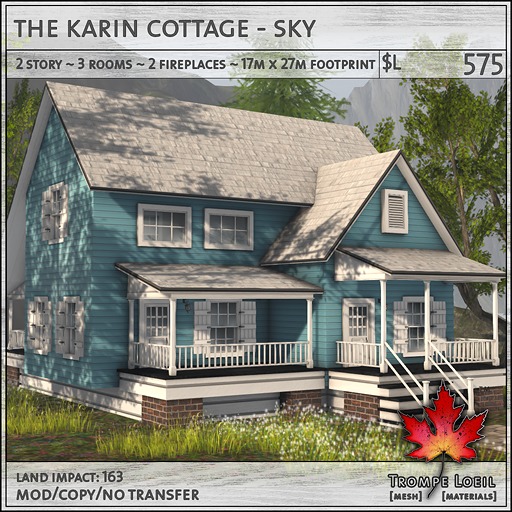 Trompe Loeil - Karin Cottage Sky V1.1 [mesh]
