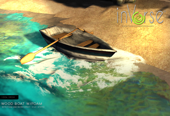 ☰ inVerse ☰ Wood boat w/foam  