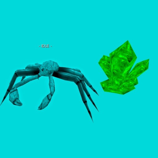 Selenite Spider Rezzer (1 prim)