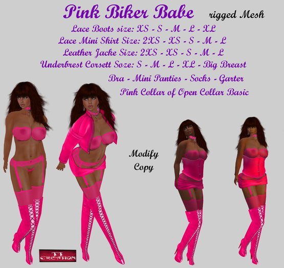TT-CREATION_Pink Biker Babe