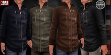 GAS [Mens MESH Leather Jacket Rider - 11 colors with HUD] Demo