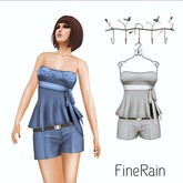 :: FineRain creations.::Top & Short Beige
