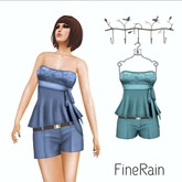 :: FineRain creations.::Top & Short  Green