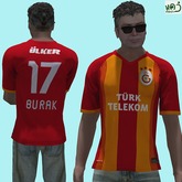 GALATASARAY 14/15 - BURAK 17 - male shirt (MESH) boxed