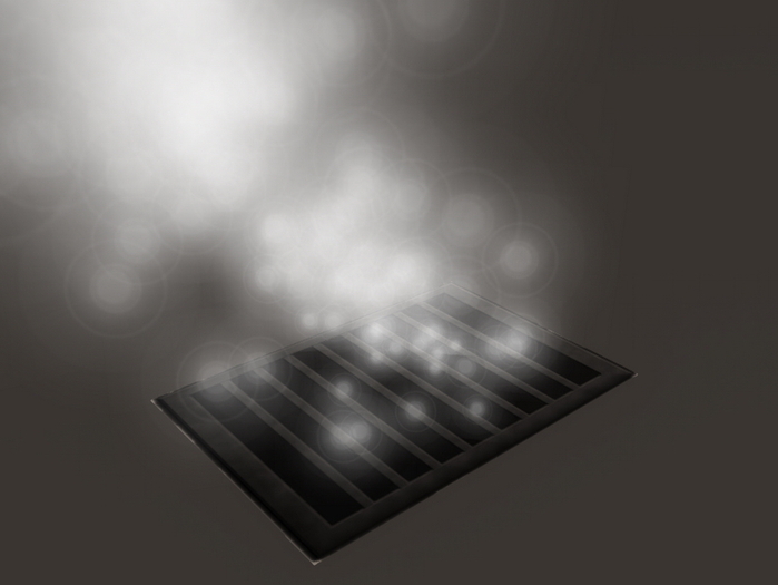 Square Drain Grate with Steam {mesh}