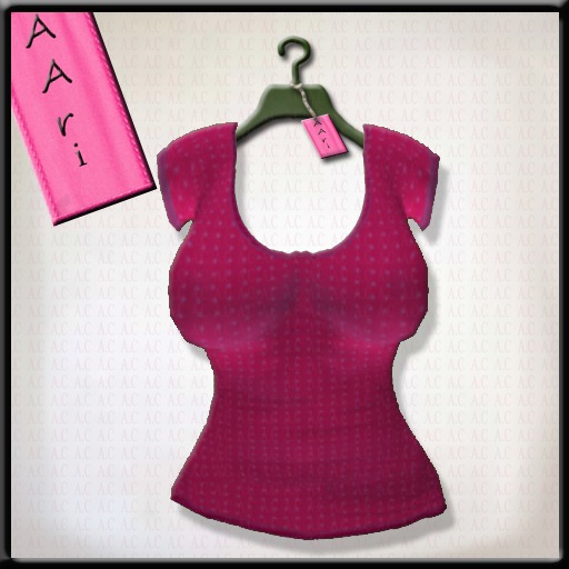 Aari Plain Shirt  pink dot