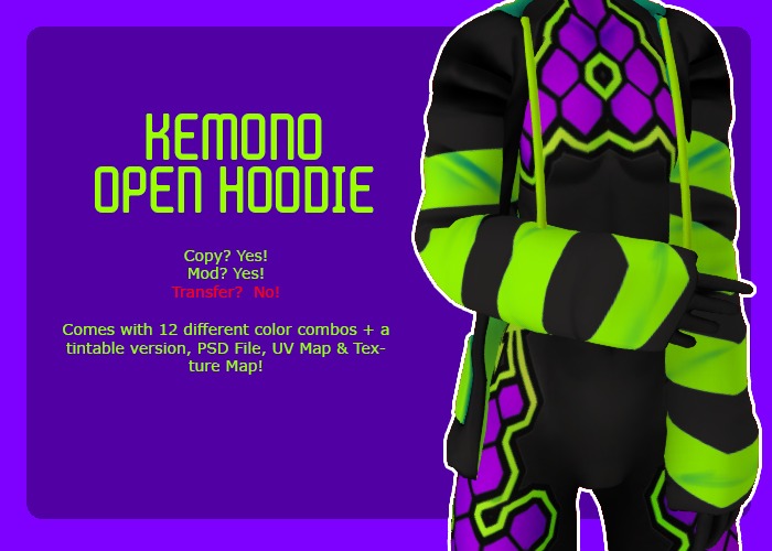 krankhaus - Kemono Open Hoodie