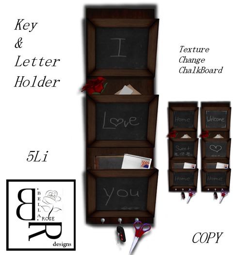 [BR] BlackBoard Letter & Key Holder