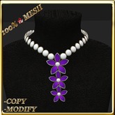 LW_ Boxed Mesh Lily Jewelry Set - Black Red