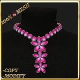 LW_ Boxed Mesh Lily Jewelry Set - Black Red