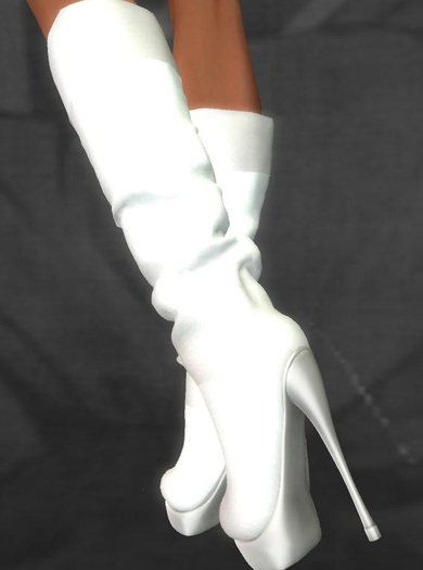 Hailey Boots White Boxed