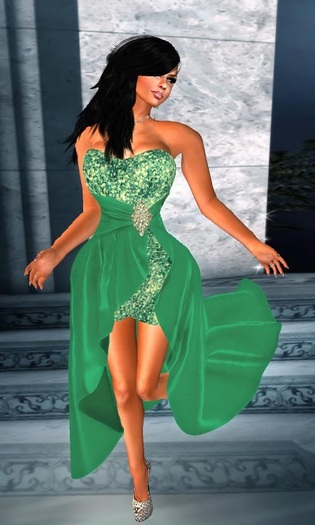 Strapless Couture Spring Mint