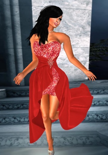 Strapless Couture  Scarlet