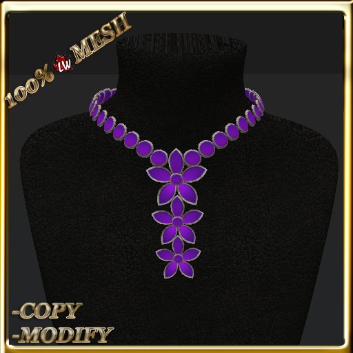 LW_ Boxed Mesh Lily Jewelry Set - Black Red