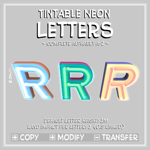 !:P:! :: Tintable Neon Letters