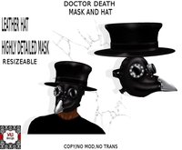 DOCTOR DEATH MASK & HAT MESH