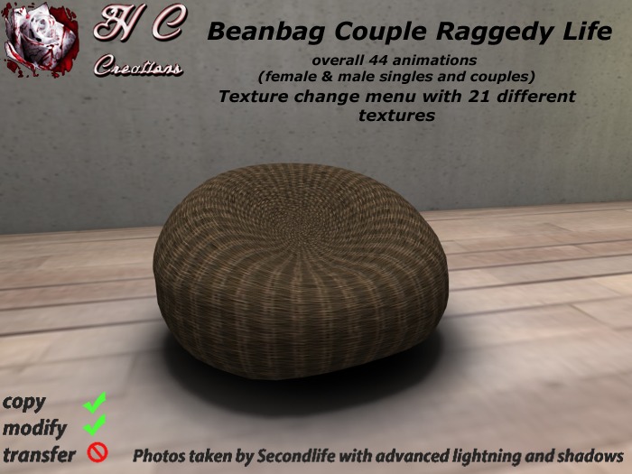 HCC Beanbag Couple Raggedy Life V1 BOX