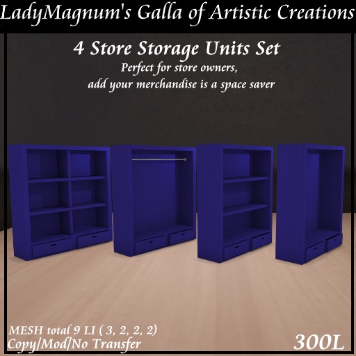 4 Store Storage Units Set - Royale