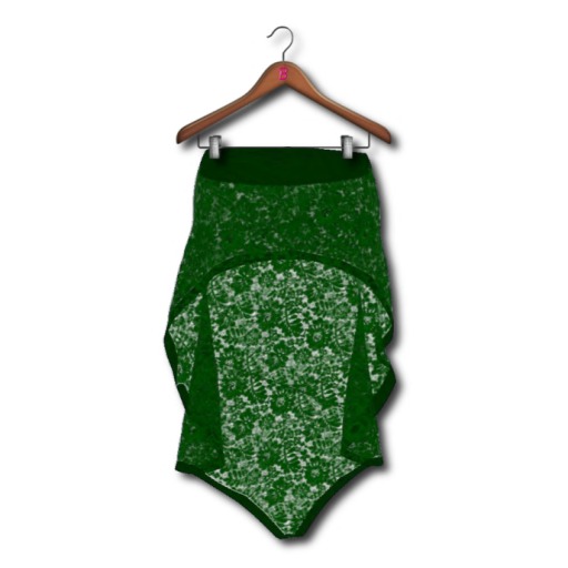 ˙·٠•●♥ Bomshie ♥●•٠·˙ Soraya Lace Skirt Green