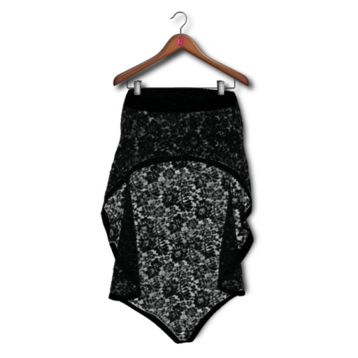 ˙·٠•●♥ Bomshie ♥●•٠·˙ Soraya Lace Skirt Black