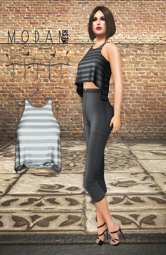 ::M.O.D.A.N.M.E.S.H.::Tank Top White