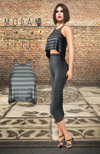 ::M.O.D.A.N.M.E.S.H.::Tank Top Grey