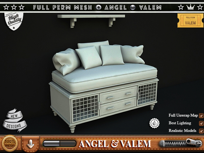 .::VALEM::. Full Perm Sofa # 1099