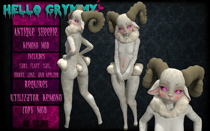 Hello Grymmy! Princess Sheepie Kemono Mod!