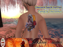[SD] Unicorn Back Tattoo
