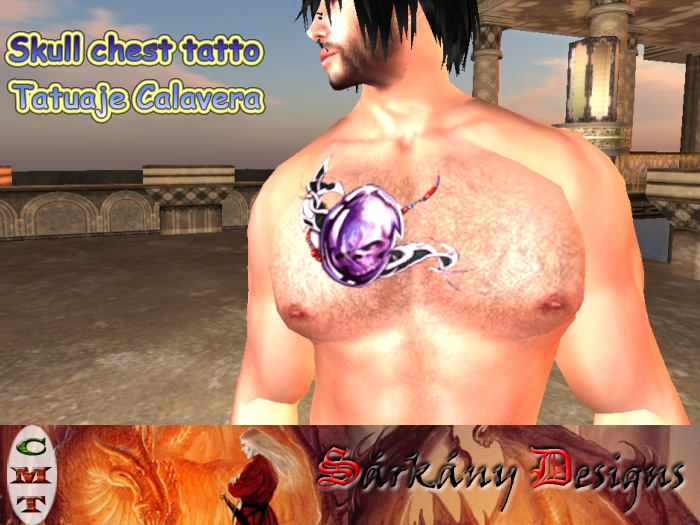 [Sárkány Designs] Skull Chest Tattoo