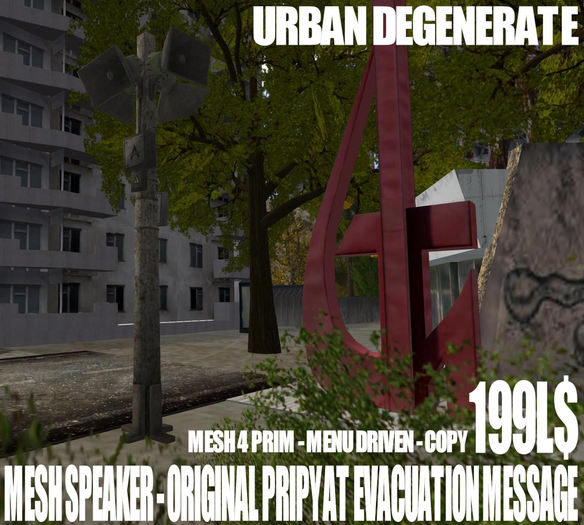 Mesh Outdoor Speaker -Evakuation Pripyat 