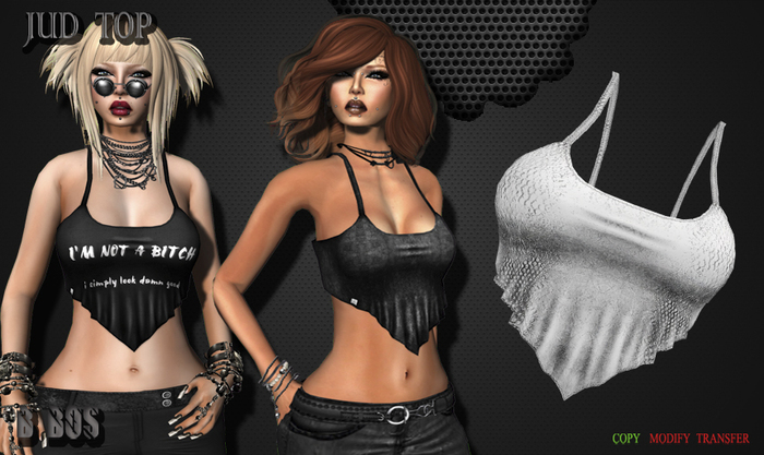 B BOS -Jud Top-Snake White-