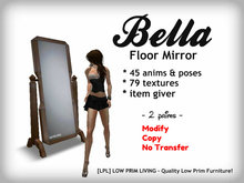 Bella Floor Mirror v2 - COPYABLE, 45 anims/poses and 79 textures