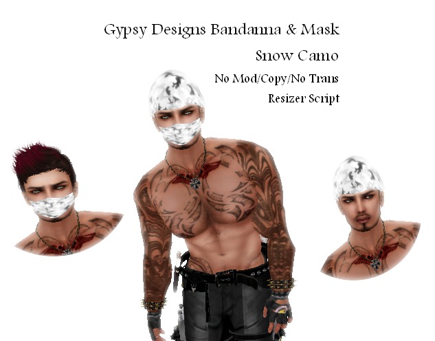 Snow-Camo Bandana&Mask