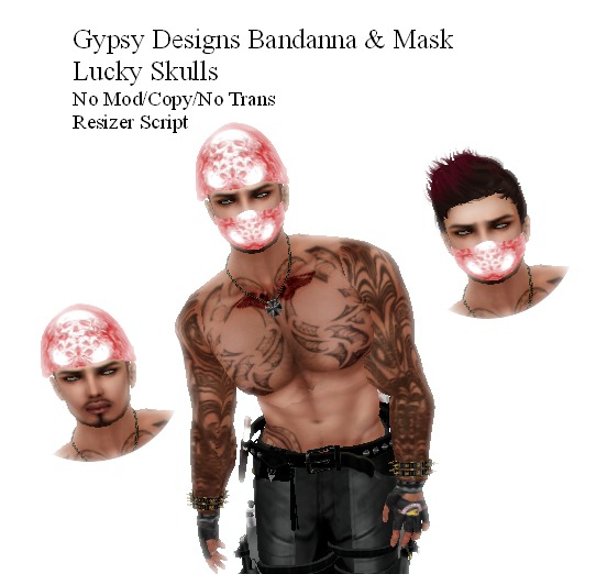 Lucky Skull Bandana&Mask