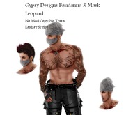 Leopard Skin Bandana&Mask