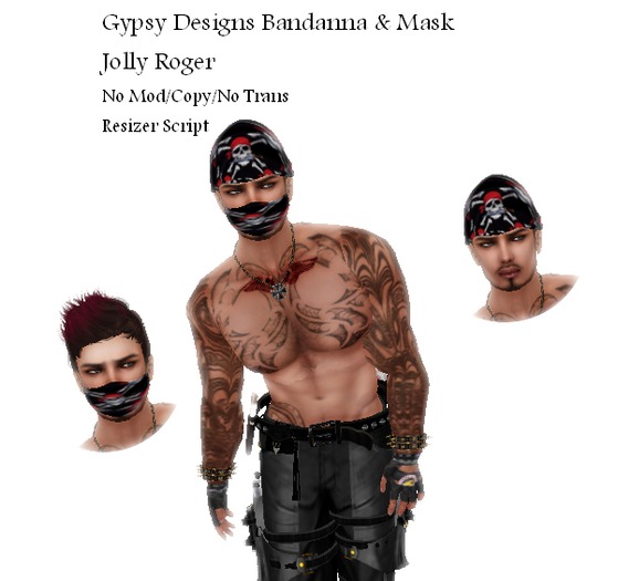 Jolly Roger Bandana&Mask