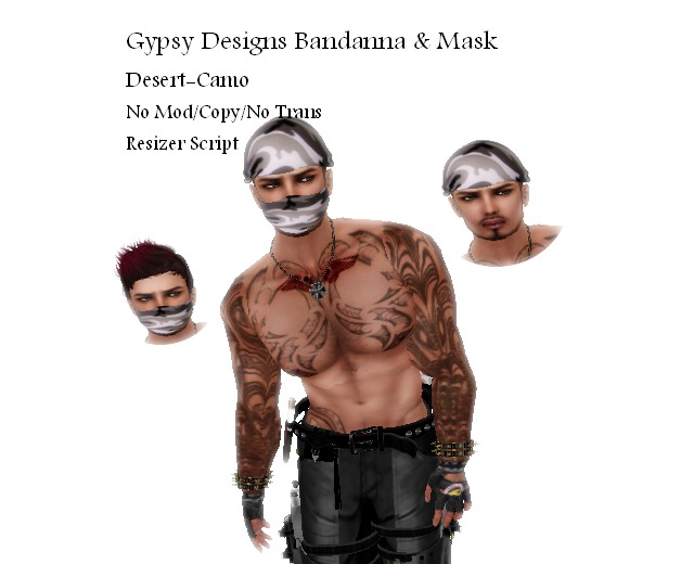 Desert-Camo Bandana&Mask