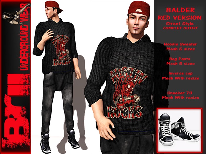 **BALDER STREET STYLE COMPLET OUTFIT FOR MEN** Brii **