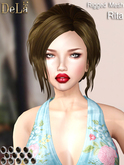 =DeLa*= Mesh Hair "Marinel" Orange Browns