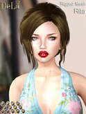 =DeLa*= Mesh Hair "Marinel" Orange Browns