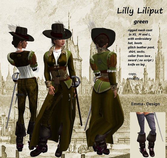 ModeTafel Lilly Liliput green