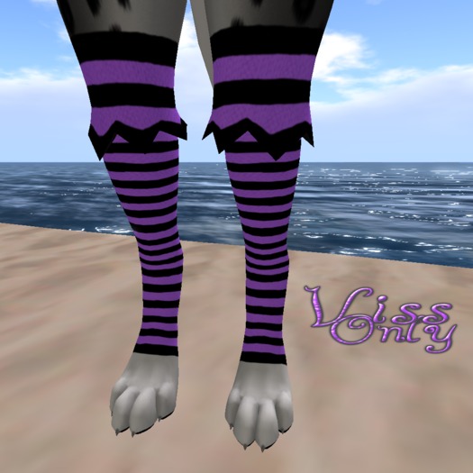 Striped Stockings Indigo ((BAGGED))
