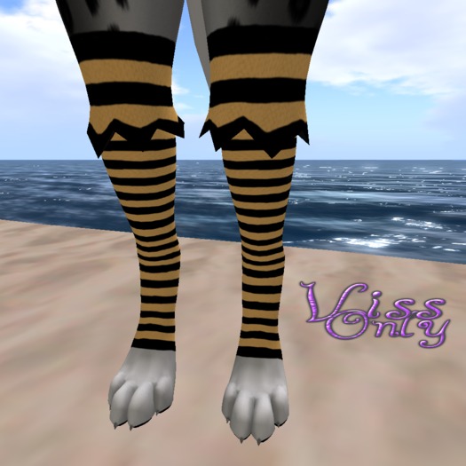 Striped Stockings Orange ((BAGGED))