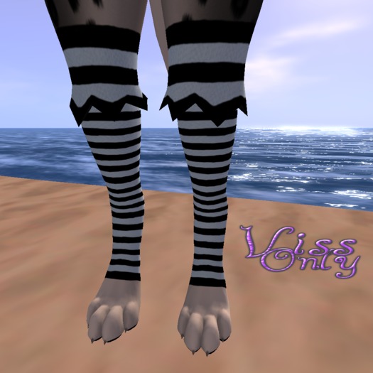 Striped Stockings Baby Blue ((BAGGED))