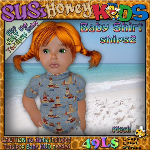 SUS HoneyKids Baby Shirt ships2